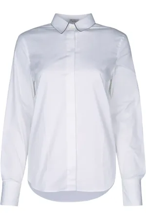 Brunello Cucinelli Mujer, Blusas y Camisas, Blanco, Talla: L