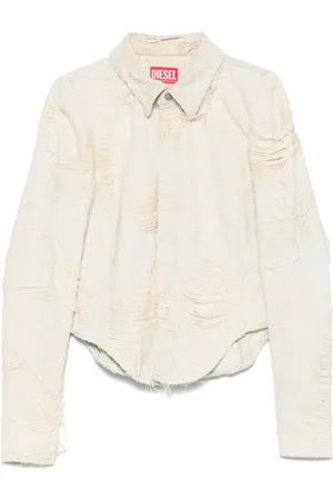 Diesel Mujer, Blusas y Camisas, Gris, Talla: S