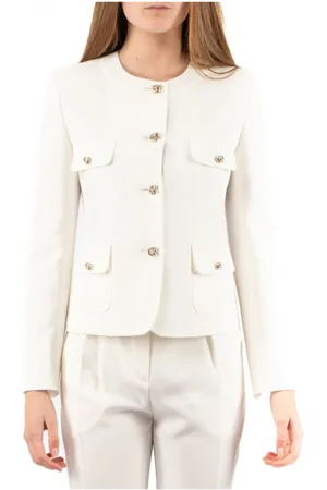 Max Mara Mujer, Chaquetas, Blanco, Talla: S