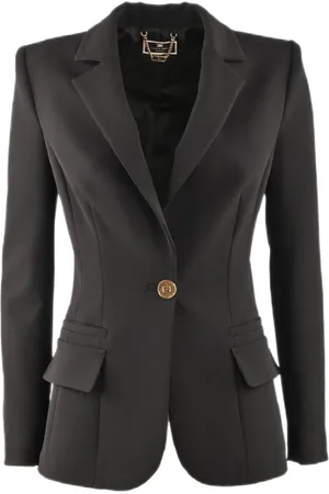 Elisabetta Franchi Mujer, Chaquetas, Negro, Talla: M
