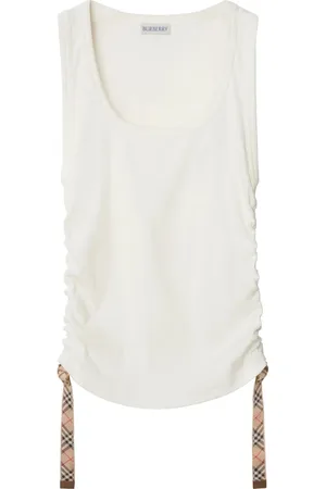 Burberry Mujer, Camisetas, Blanco, Talla: L