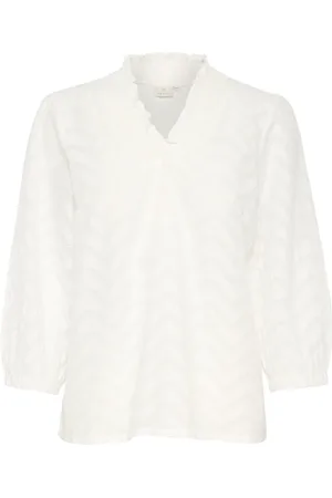 Kaffe Mujer, Blusas y Camisas, Blanco, Talla: S
