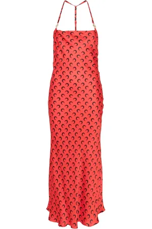 Marine Serre Mujer, Vestidos, Rojo, Talla: L