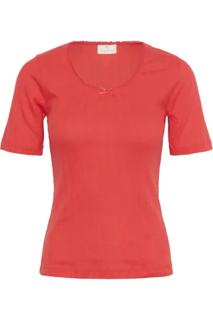 Kaffe Mujer, Blusas y Camisas, Rojo, Talla: M