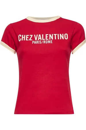 VALENTINO Mujer, Camisetas, Rojo, Talla: L