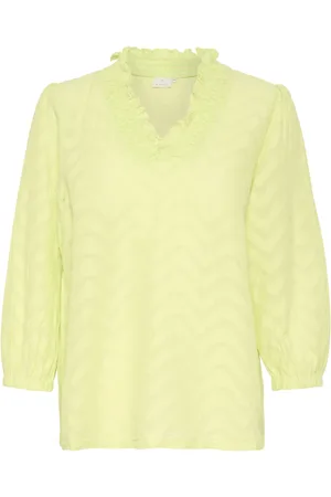 Kaffe Mujer, Blusas y Camisas, Verde, Talla: XL