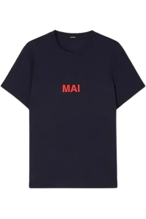 Aspesi Mujer, Camisetas, Azul, Talla: M