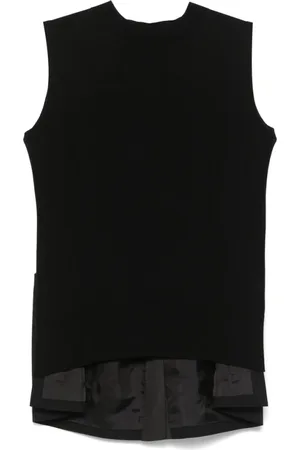 SACAI Mujer, Camisetas, Negro, Talla: M