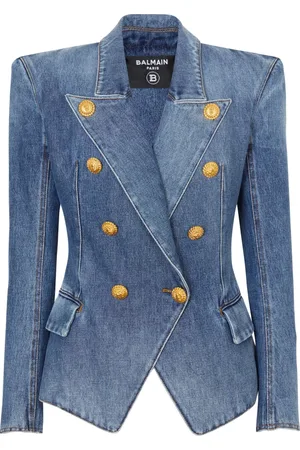 Balmain Mujer, Chaquetas, Azul, Talla: S