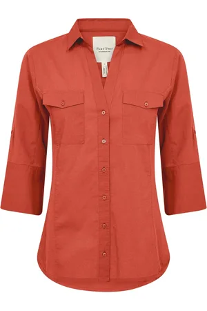 Part Two Mujer, Blusas y Camisas, Rojo, Talla: 3XL