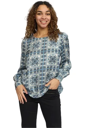 2-Biz Mujer, Blusas y Camisas, Azul, Talla: L