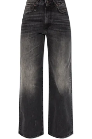 R13 Mujer, Vaqueros, Negro, Talla: W27