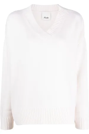 Allude Mujer, Jerseys, Blanco, Talla: L