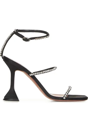Amina Muaddi Mujer, Zapatos, Negro, Talla: 36 EU