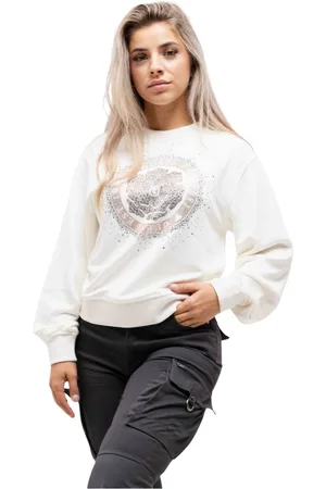 Guess Mujer, Sudaderas, Blanco, Talla: XS