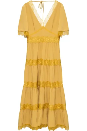 AllSaints Mujer, Vestidos, Amarillo, Talla: S