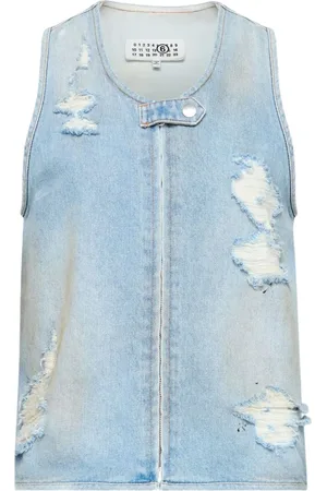 Maison Margiela Mujer, Camisetas, Azul, Talla: S