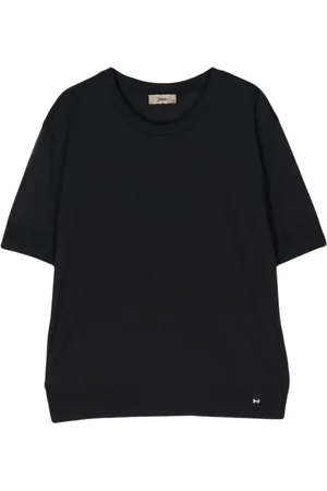 HERNO Mujer, Camisetas, Negro, Talla: L