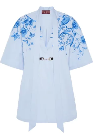 Gucci Mujer, Camisetas, Azul, Talla: S
