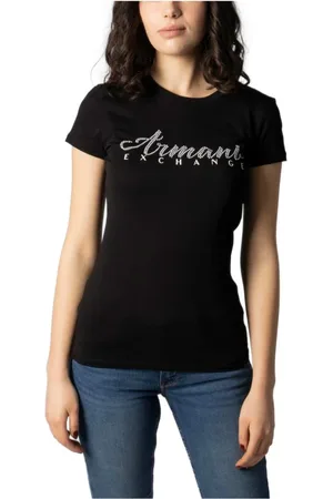 Armani Exchange Mujer, Camisetas, Negro, Talla: XL