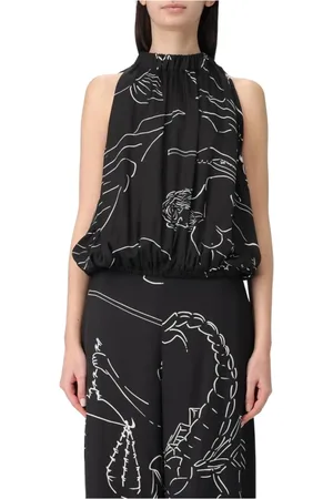 LIVIANA CONTI Mujer, Camisetas, Negro, Talla: S