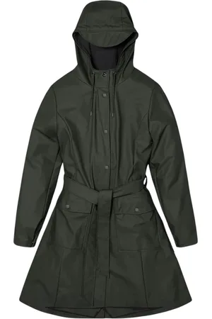 Rains Mujer, Abrigos, Verde, Talla: XL