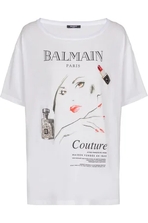 Balmain Mujer, Camisetas, Blanco, Talla: S