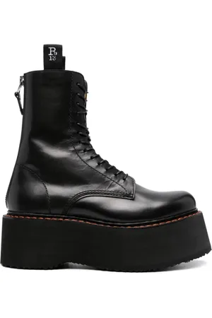 R13 Mujer, Zapatos, Negro, Talla: 39 EU