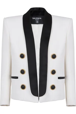 Balmain Mujer, Chaquetas, Blanco, Talla: S