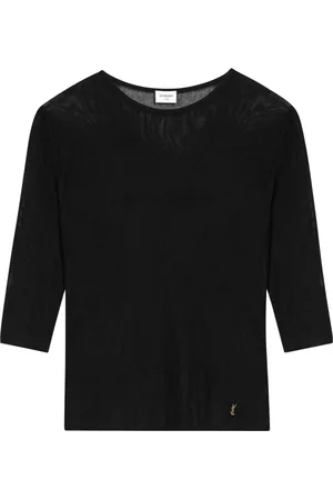 Saint Laurent Mujer, Camisetas, Negro, Talla: M