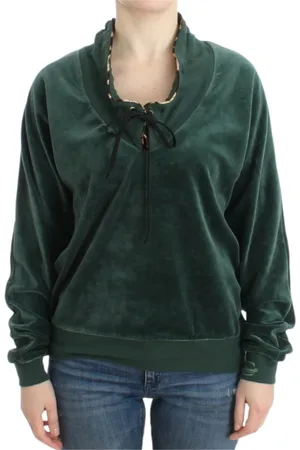 Roberto Cavalli Mujer, Sudaderas, Verde, Talla: S