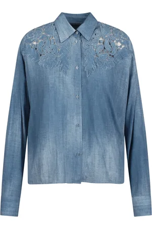ERMANNO SCERVINO Mujer, Blusas y Camisas, Azul, Talla: S
