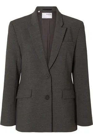 SELECTED Mujer, Chaquetas, Gris, Talla: S