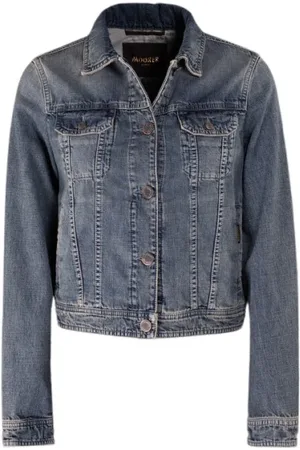 MOORER Mujer, Chaquetas, Azul, Talla: XL