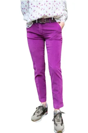 Masons Mujer, Pantalones, Púrpura, Talla: S
