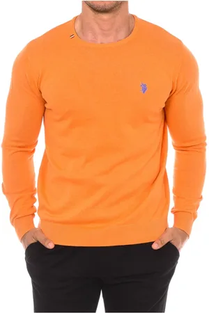 U.S. Polo Assn. Hombre, Jerseys, Naranja, Talla: M