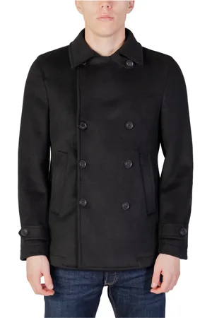 MULISH Hombre, Abrigos, Negro, Talla: M