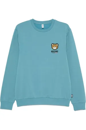 Moschino Hombre, Sudaderas, Azul, Talla: S