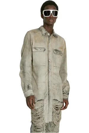 Rick Owens Hombre, Chaquetas, Gris, Talla: M