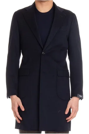 BARBA Hombre, Abrigos, Azul, Talla: M