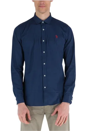 U.S. Polo Assn. Hombre, Camisas, Azul, Talla: L