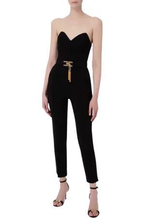 Elisabetta Franchi Mujer, Monos, Negro, Talla: S