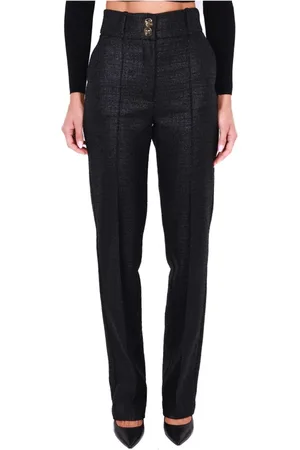 Elisabetta Franchi Mujer, Pantalones, Negro, Talla: S