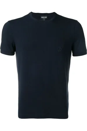 Giorgio Armani Hombre, Camisetas, Azul, Talla: L