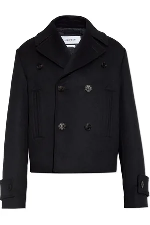 Alexander McQueen Hombre, Abrigos, Negro, Talla: L