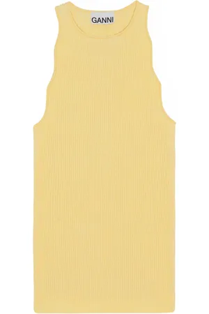 Ganni Mujer, Camisetas, Amarillo, Talla: XS
