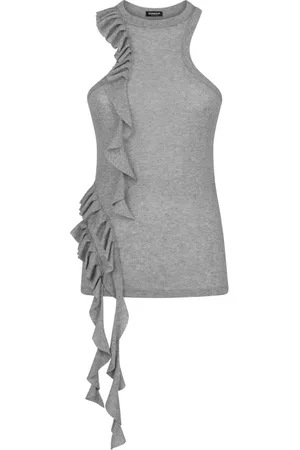 Dondup Mujer, Camisetas, Gris, Talla: S
