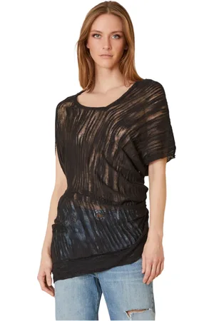 Manila Grace Mujer, Camisetas, Negro, Talla: M