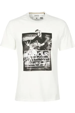 Barbour Hombre, Camisetas, Blanco, Talla: L