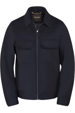 MOORER Hombre, Chaquetas, Azul, Talla: L